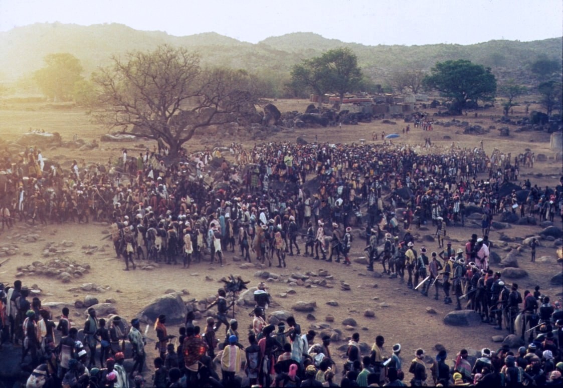 The Golibo gathering seen from an adjacent hill