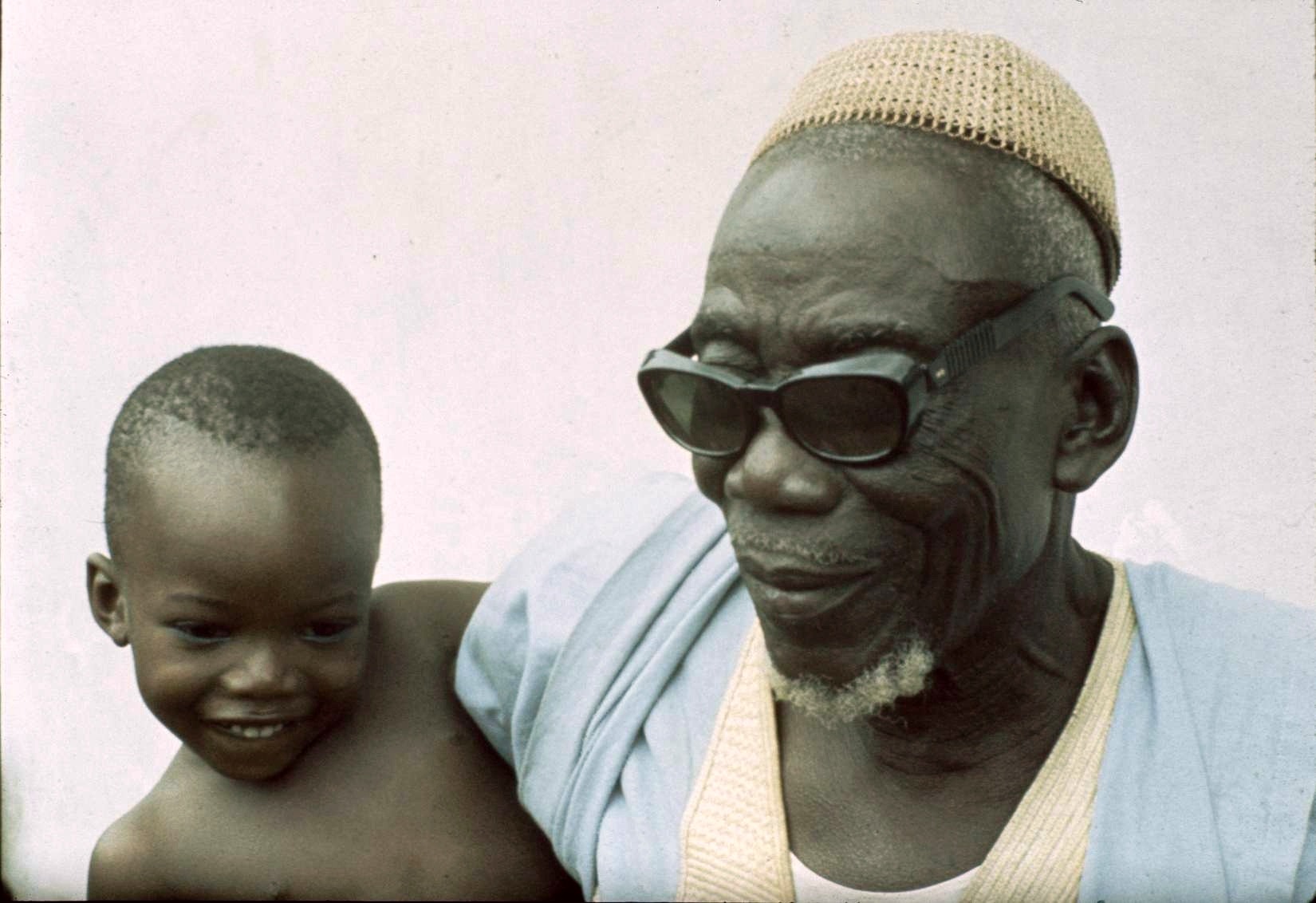 Alhaji Adam Mangulana and grandson